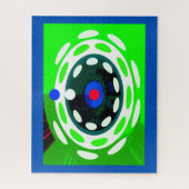 Abstracte digitale kunst legpuzzel (Verticaal)