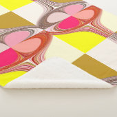 abstracte digitale kunst sherpa deken (3/4)