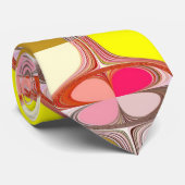 abstracte digitale kunst stropdas (Opgerold)