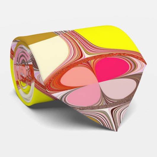 abstracte digitale kunst stropdas (Opgerold)