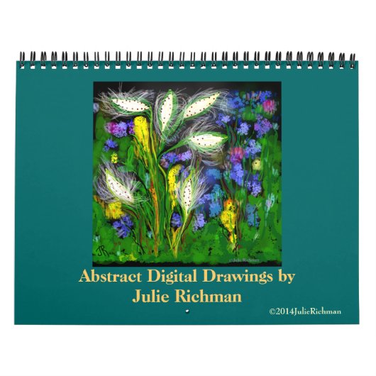 Abstracte digitale kunst van Julie Richman Kalender (Hoes)