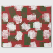 Abstracte digitale spons schilderij vakantie kerst cadeaupapier (Vlak)