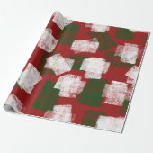 Abstracte digitale spons schilderij vakantie kerst cadeaupapier (Uitgerold)