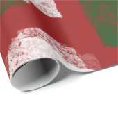 Abstracte digitale spons schilderij vakantie kerst cadeaupapier (Rol Hoek)