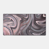 Abstracte Dimensie Roze Pastel Glow Bureaumat (Voorkant)