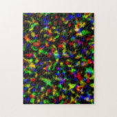 Abstracte Disco Foil Jigzaag Puzzle Legpuzzel (Verticaal)