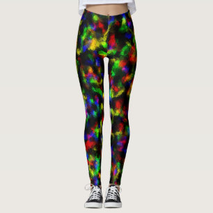 Abstracte Disco Foil Leggings
