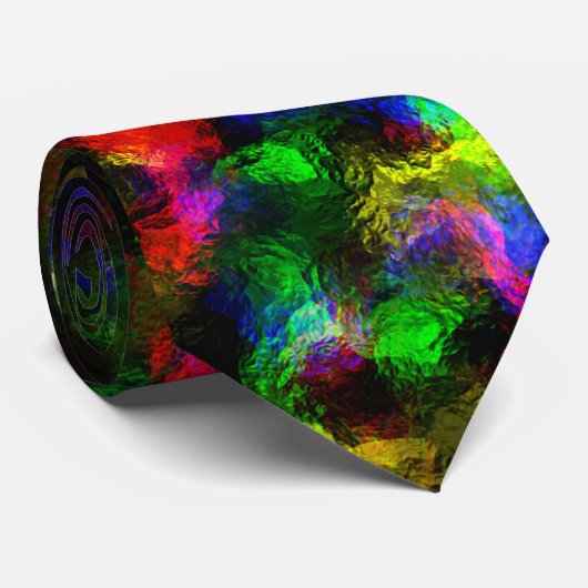 Abstracte Disco Folie Stropdas (Opgerold)