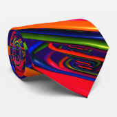 Abstracte DNA-kunst met helixcurve Stropdas (Opgerold)
