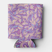 Abstracte doedelgolven: creatieve achtergrond. blikjeskoeler (Voorkant)