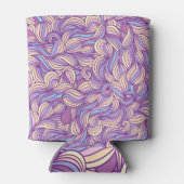 Abstracte doedelgolven: creatieve achtergrond. blikjeskoeler (Achterkant)