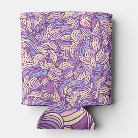 Abstracte doedelgolven: creatieve achtergrond. blikjeskoeler (Achterkant)