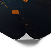 Abstracte Dog 4 Poster (Hoek)