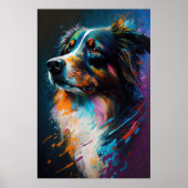 Abstracte Dog 4 Poster (Voorkant)