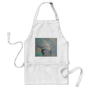 Abstracte Dog Apron Standaard Schort