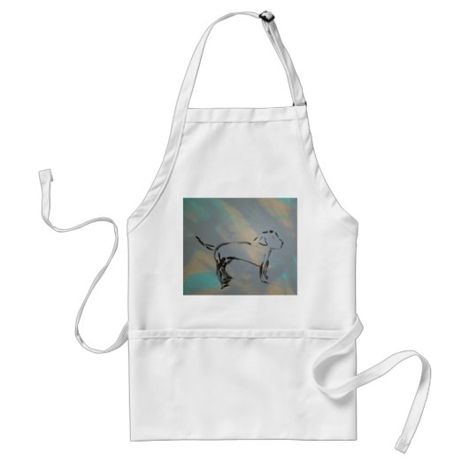 Abstracte Dog Apron Standaard Schort (Voorkant)