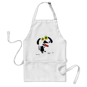 Abstracte Dog Apron Standaard Schort