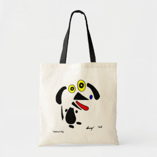 Abstracte Dog Canvas tas