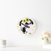 Abstracte Dog Clock Ronde Klok (Huis)