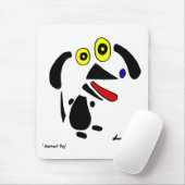 Abstracte Dog Mousepad Muismat (Met muis)