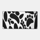 Abstracte Dog Pawprint Bureaumat (Voorkant)