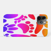 Abstracte Dog Pawprint Case-Mate iPhone Case (Achterkant (horizontaal))