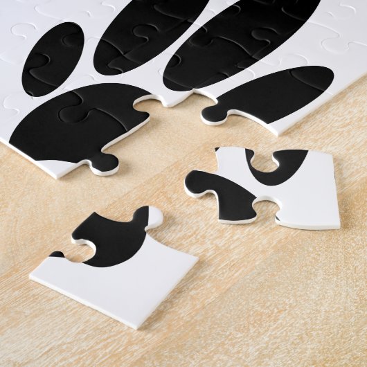 Abstracte Dog Pawprint Legpuzzel (Zijkant)