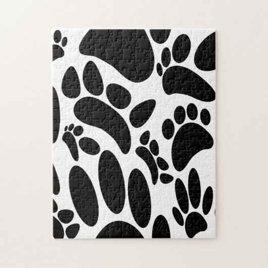 Abstracte Dog Pawprint Legpuzzel (Verticaal)