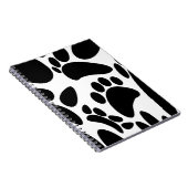 Abstracte Dog Pawprint Notitieboek (Rechterzijde)