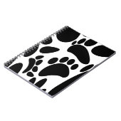 Abstracte Dog Pawprint Notitieboek (Linkerzijde)