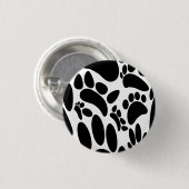 Abstracte Dog Pawprint Ronde Button 3,2 Cm (Voorkant /achterkant)