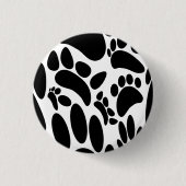 Abstracte Dog Pawprint Ronde Button 3,2 Cm (Voorkant)