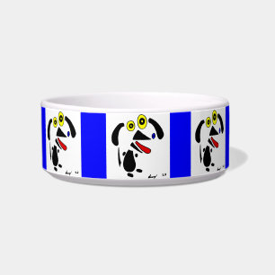 Abstracte Dog Pet Bowl - blauw Voerbakje