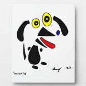 Abstracte Dog Plaque Fotoplaat (Voorkant)