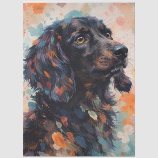 Abstracte Doggo Tissuepapier (Voorkant)