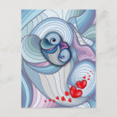 Abstracte dolfijn briefkaart (Voorkant)