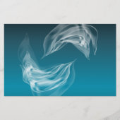 Abstracte Dolfijnen bij het spelen Briefpapier (Voorkant)