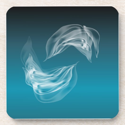 Abstracte Dolfijnen bij het spelen Drankjes Onderzetter (Voorkant)