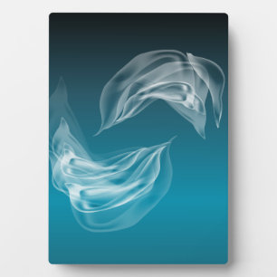 Abstracte Dolfijnen bij het spelen Fotoplaat