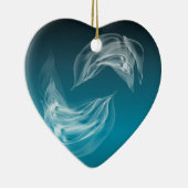 Abstracte Dolfijnen bij het spelen Keramisch Ornament (Rechts)