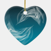 Abstracte Dolfijnen bij het spelen Keramisch Ornament (Achterkant)