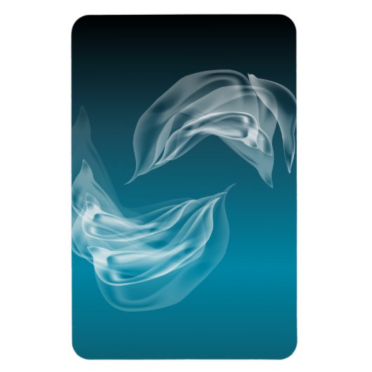 Abstracte Dolfijnen bij het spelen Magneet (Verticaal)