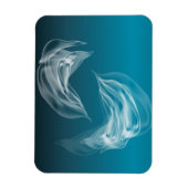 Abstracte Dolfijnen bij het spelen Magneet (Verticaal)