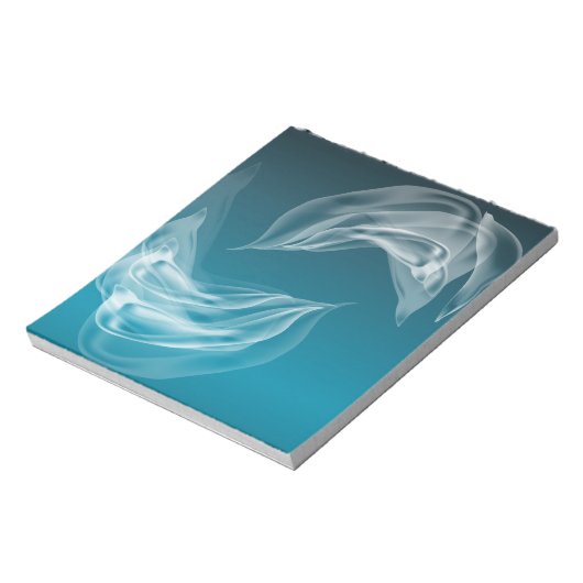 Abstracte Dolfijnen bij het spelen Notitieblok (Linkerzijde)