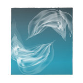 Abstracte Dolfijnen bij het spelen Notitieblok (Voorkant)