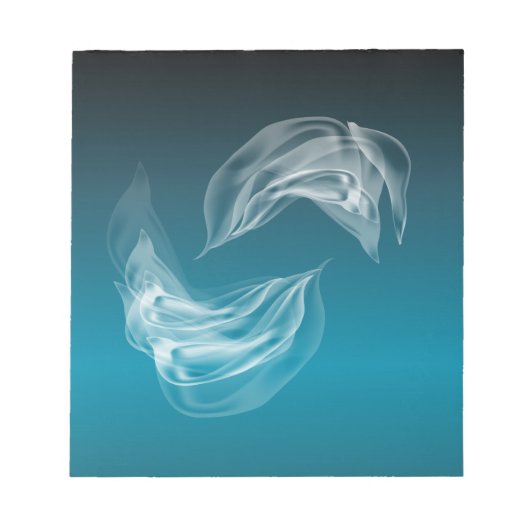 Abstracte Dolfijnen bij het spelen Notitieblok (Voorkant)