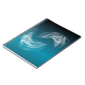 Abstracte Dolfijnen bij het spelen Notitieboek (Linkerzijde)