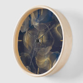 Abstracte donkerblauwe gouden kunstschilderijen (Hoek)