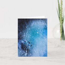 Abstracte donkerblauwe ijsfoto kaart