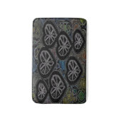 Abstracte donkere harten badmat (Voorkant Verticaal)